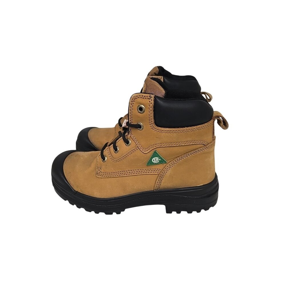 Aggressor Mens 6" Lynx II Steel Toe Steel Plate Work Boots 6500 Wheat Size 7.5M - Picture 6 of 8